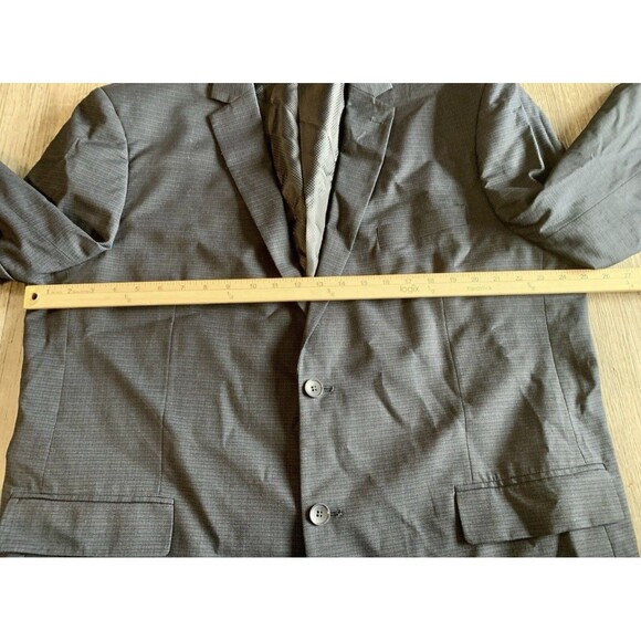 Bocaccio Navy Blue 3 Piece Dress Suit Size 2XL Pants 42” X 29” Jacket Vest - Picture 12 of 16